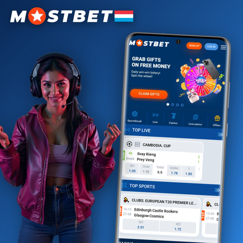 Mostbet app réunissant casino et paris sportifs sur smartphone Android et iOS