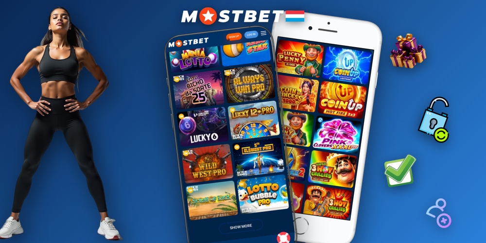 Vue complète du casino en ligne Mostbet avec catégories slots, live et jeux de table