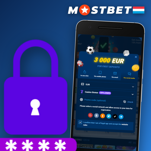Formulaire d'inscription Mostbet sur mobile avec champs e-mail et téléphone visibles