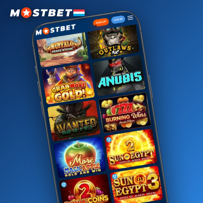 Slot à jackpot progressif cumulatif avec bandeau lumineux sur Mostbet Casino